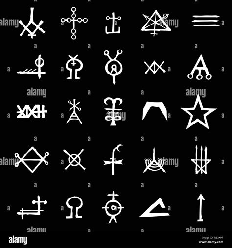 Voodoo occult symbols